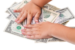 Child and cash