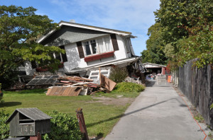 Christchurch Earthquake - Avonside House Collapses